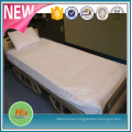 Wholesale White Polyester Cotton Twin Size Zipper Fitted Bed Sheets for Hospital Bed